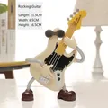 Creative anthropomorphic electric guitar model with sunglasses for home desk decoration - Swinging Guitar Clockwork Music Box