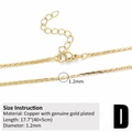 Macro detail of 17.7-inch gold-plated brass chain with lobster clasp and extension - Style D (1.2mm Fine Chain/40+5cm)