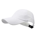 Gorra de deporte blanca transpirable con visera larga para coleta alta - Ajustable / Blanco