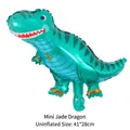 Mini palloncino 3D a forma di dinosauro T-Rex verde smeraldo per decorazioni feste - Mini Drago di Giada