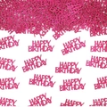 100pcs Happy Birthday rose pink glitter confetti for party table decoration - 100 Pieces / Rose Red