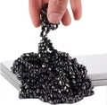 Irregular black magnetic beads for educational strategy board game with glossy finish - Tin Box + Natural Black Magnet + 510 Pieces