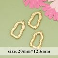 Gold irregular hollow cloud star charms in stainless steel for DIY jewelry making - ME1507 Hollow Geometric