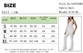 Size chart for women's two-piece knitted set with halter top and wide-leg trousers - S / Mixed Size and Weight Info