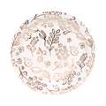 Pappteller-Set in Roségold mit Metallic-Blumen und Vögeln für Geburtstagsfeiern - 7-Zoll Teller (8 Stk/Packung)
