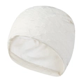 White knitted beanie with diamond textured pattern for autumn and winter warmth - L (58-60cm) / White