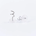Clear twist pins with spiral metal needle for securing sofa covers and bed sheets - 10pcs Twist Pins