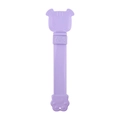 Universal purple pet food can lid with cartoon bear design for moisture-proof sealing - Dog Head Purple
