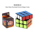 3x3 Magische Kubus voor beginners met zwarte basis en ronde hoeken inclusief verpakking - B168-12 Nieuwe 3x3 Kubus Met Afgeronde Hoeken (72.6g)