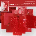Retro Red Glow scrapbook kit with 26 textured papers, lace and 5 craft buttons - Red Glow
