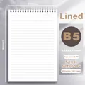 B5 spiral notebook with 80 lined pages and durable PP cover for student school supplies - Lined / B5 / Top-flip