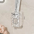 Transparent glacier pattern toothpaste dispenser with wall-mounted ripple texture - Transparent Silver Toothpaste Squeezer