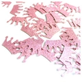 Pink glitter crown paper confetti for wedding and birthday party table decoration - Rose Gold Crown