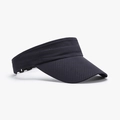 Dark grey open top sun visor hat with breathable mesh fabric for outdoor sports - Adjustable / Navy Blue (25H229)