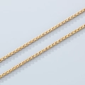 Golden 304 stainless steel pearl link chain for jewelry making with glossy finish - 3mm Polished Gold Color
