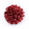 Artificial deep red hydrangea pompon mum flower for DIY wedding decoration - Burgundy
