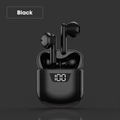 A12 Pro TWS wireless earbuds in black with LED power display and charging case - J55 Black