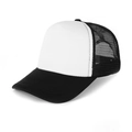 Classic black and white two-tone trucker hat with breathable mesh back and solid white front - Kids Head Circumference: 52-54CM / Black & White - Kids