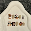 Handgefertigtes 3D-Weihnachtsbär-Nagelset mit Rentier- und Schneeflockenmotiven - 3D Bär Weihnachts-Stil (2540) / Extra Klein (XS)