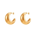 4cm Hollow Large Smooth / Gold