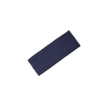 Elastic solid navy blue sports headband with textured fabric for yoga and running - Navy Blue