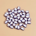 DIY purple rainbow and cloud polymer clay beads for handmade bracelets and phone charms - Purple