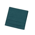 Dark green microfiber jewelry pouch with square flap closure for rings and bracelets - 8*8cm / Teal