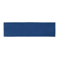 Elastic blue sports headband for yoga and fitness laid flat on white background - Blue