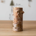 Natural white birch bark candle holder decor for Christmas wedding, height 20cm - Birch Wood Candle Holder 20cm