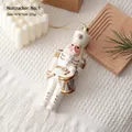 White and gold nutcracker drummer Christmas ornament, size 16x6x5cm holiday decor - Nutcracker: Style 1