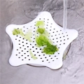 Filtro de fregadero estrella de silicona blanca atrapa restos vegetales en la cocina - Blanco