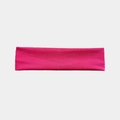 Elastic yoga headband in vibrant rose red knitted fabric for sports and fitness - Rose Red