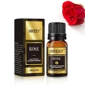 Inkeey 10ml rose essential oil in amber bottle with premium black and gold gift box - Rose