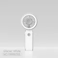 Mini ventilatore portatile USB color bianco ghiaccio con impugnatura ergonomica - Bianco Glaciale (YM88265)