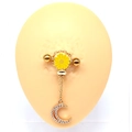 Rhinestone Moon Pendant Style (2311240032)