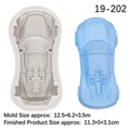 Stampo in silicone per auto sportiva fai-da-te e torta azzurra con indicazione misure - Grigio