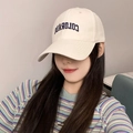 Beige cotton baseball cap with blue Colorado embroidery for a retro casual style - COLORADO Embroidery - Creamy White