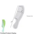 Detailed comb silicone mold showing 18cm length and 0.6cm thickness for resin casting - Short Handle Comb
