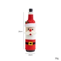 Knitted Santa Claus wine bottle cover for Christmas decor, 28cm height for holiday tables - Santa Claus Style