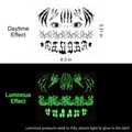 Tatuaggi luminosi per Halloween con bocca horror e cicatrici da ragno fosforescenti - Maschera da Mostro (HY-001)