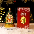 Weihnachtsbaum Schneekugel LED Nachtlicht mit Weihnachtsmann und Geschenkbox - Grüner Weihnachtsbaum - Weihnachtsmann (Geschenkbox)