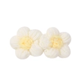 Handmade crochet white daisy flower hair clips with yellow center for girls - Style 29-Handmade Crochet White Daisies