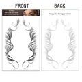 Adesivo per tatuaggi per capelli ricci per la linea dei capelli, modello ED-025 - ED-025 / 11*18cm