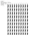 Classic black and white striped paper straws 10pcs set for Halloween party decoration - Black and White Striped Straws