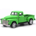 Modellino di pickup retrò scala 1:32 in lega verde brillante con dettagli cromati - Verde