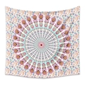 Detailed close-up of colorful mandala wall tapestry showing soft fabric and intricate patterns - Zjymmtl-3 / 73X95CM (Brushed Fabric)