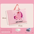 Pink unicorn storage bag for quilts and clothes, small size 47x40cm waterproof fabric - Pink Unicorn (Small 47*40CM)
