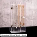 Portagioie verticale in acrilico per collane, dimensioni 15,5x8x32 cm - Scatola per collane in acrilico
