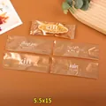 Golden caramel almond packaging bags set of 100 with elegant gift patterns - Golden Gratitude 4-in-1 / Pack of 100