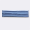 Elastic blue cotton sweatband for outdoor running and sports with soft knit texture - Dark Haze Blue